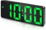 Digital LED Alarm Clock with Large Display | Snooze | Temperature | Voice Control