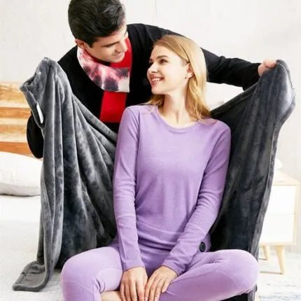 Electric Heated Plush Blanket | Soft | Warm | Adjustable Heating Throw