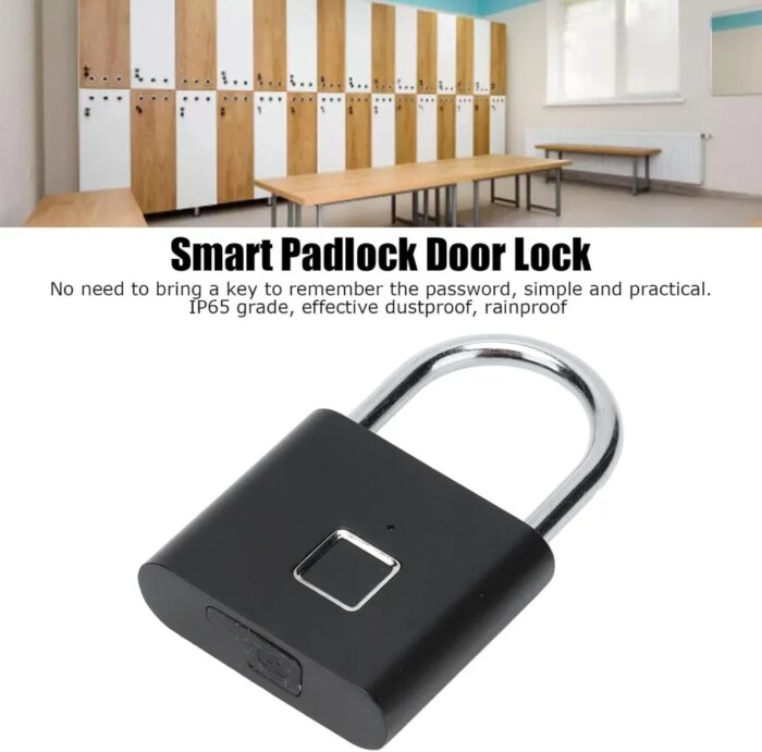 Fingerprint Padlock – Smart Biometric Keyless Lock for Gym, Travel & Home Security