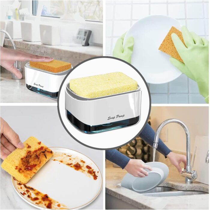 Kitchen Soap Dispenser | Refillable Pump Bottle for Sink | Sleek – Leak-Proof & Easy to Use |