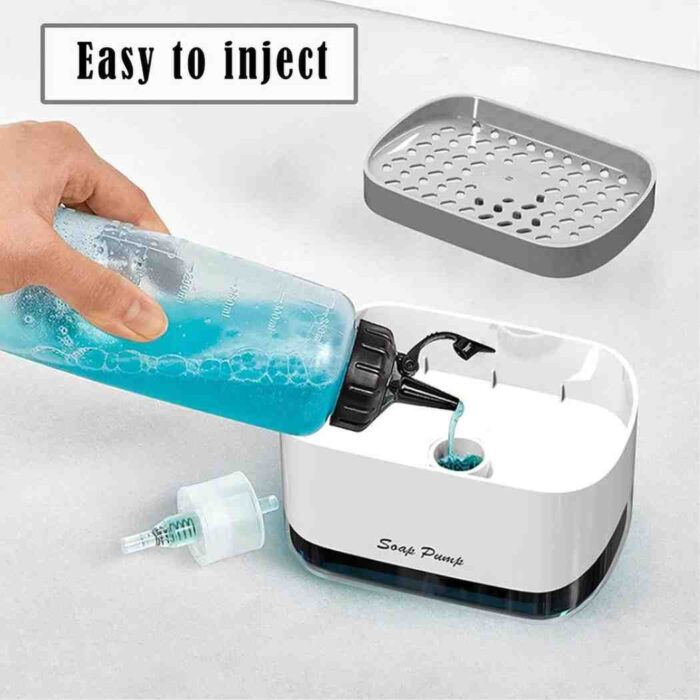 Kitchen Soap Dispenser | Refillable Pump Bottle for Sink | Sleek – Leak-Proof & Easy to Use |